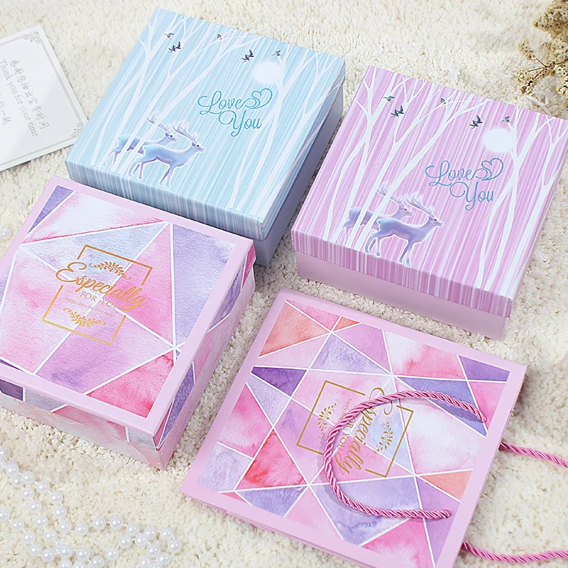 

Fawn Gift Box Set Gift Box Cosmetic Box Valentine's Day Christmas Wedding Party New Year Birthday Party Gift Boxes Bags