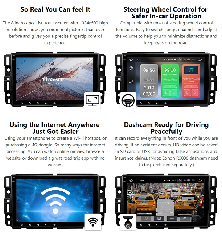 Discount 8" Newest Android 9.0 Multi-functional Car Stereo GPS Navi for Chevrolet GMC Buick 2GB RAM Bluetooth 5.0 Bose System support 7 Discount 8" Newest Android 9.0 Multi-functional Car Stereo GPS Navi for Chevrolet GMC Buick 2GB RAM Bluetooth 5.0 Bose System support 7