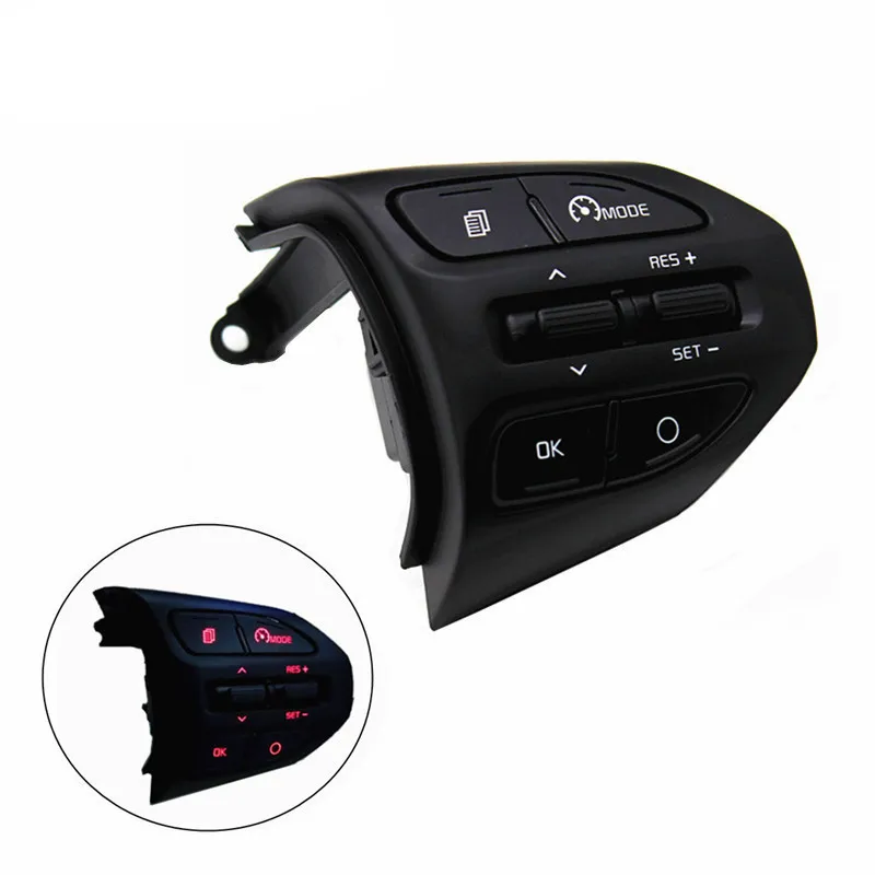 For KIA K2 RIO X LINE Buttons Bluetooth Phone Cruise Control Volume steering wheel button Switch