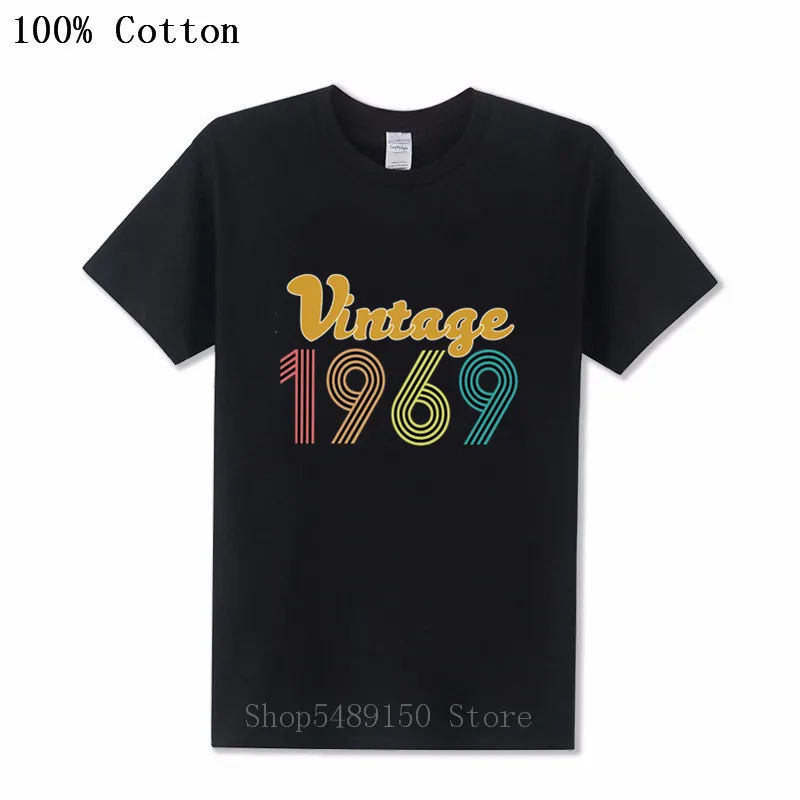 Новое поступление винтажные дышащие хлопковые футболки 1969 футболка для