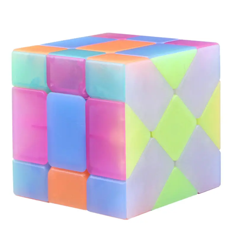 Qiyi Axis волшебный куб головоломка куб ранняя развивающая игрушка для детей куб-желе цвет - Цвет: 2