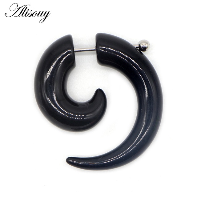 Hot Acrylic Cheater Fake Spiral Ear Taper Stretcher Expanders Gauge Tunnel And Plugs Earlobe Earring Piercing Body Jewelry