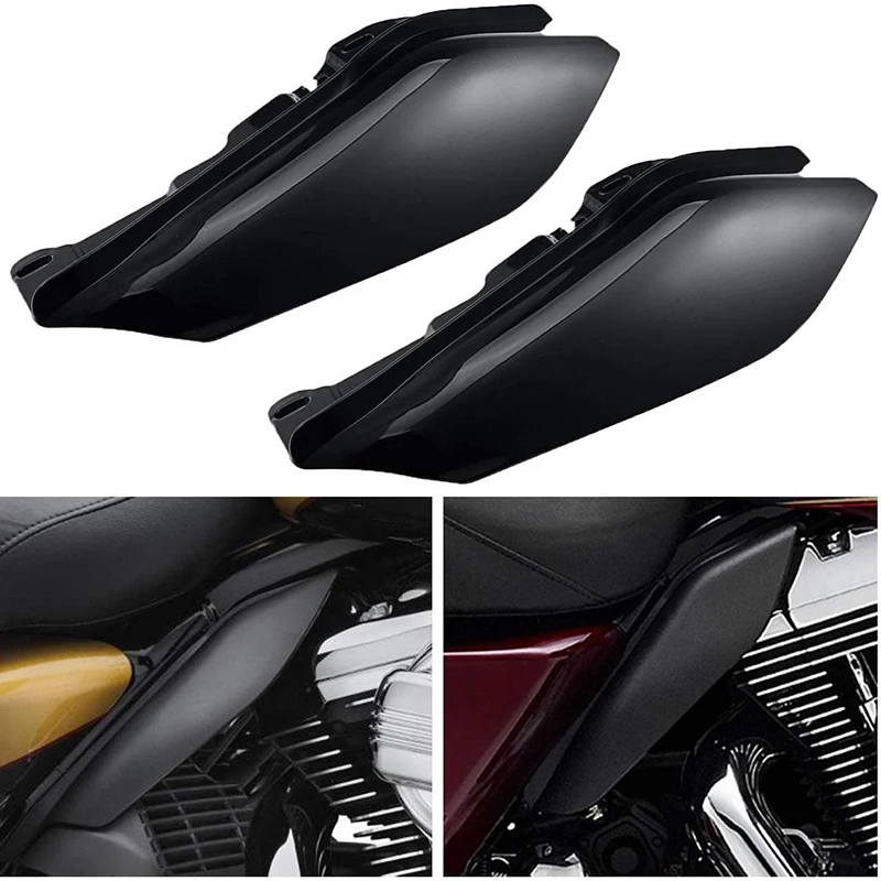 

Heat Shield Left & Right Mid-Frame Air Deflectors for Harley Touring Trike 2009-2016 1 Pair Black