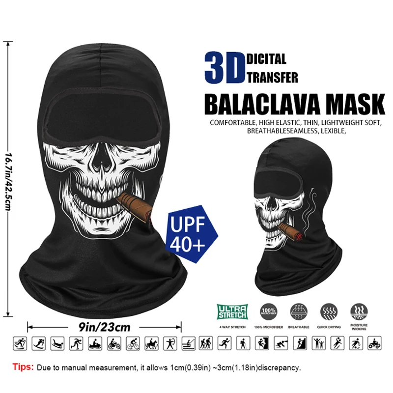 Outdoor Sunscreen Balaclava Full Face Scarf Mask Tactical Military Motorcycle Wind Face Cover Cap Bicycle Cycling Headgear Men