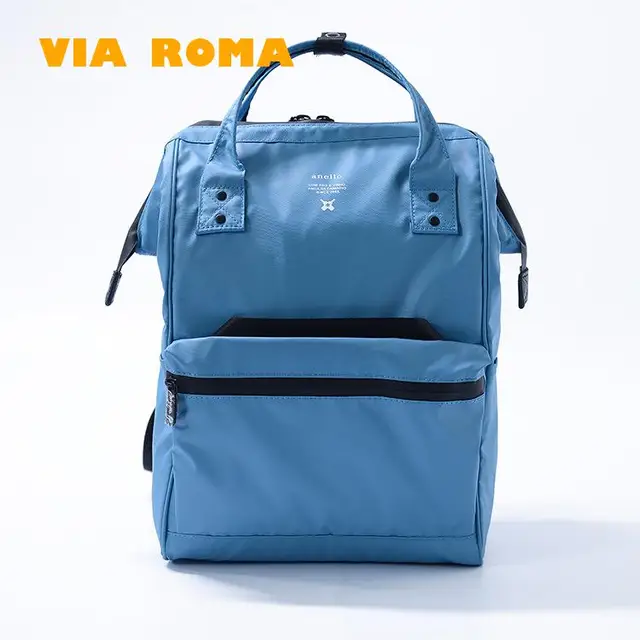 Women Large Capacity pvc Waterproof backpack 2022 College School Bag Anti Theft laptop bag Outdoors Travel Rucksack Two Size sky blue