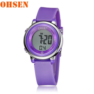 Наручные часы OHSEN, модная детская одежда спортивные часы детские часы 5bar Водонепроницаемый разноцветными огоньками 12/24 часа в сутки камуфляжной расцветки детские часы Relogio Infantil 1605 для маленьких мальчиков - изображение