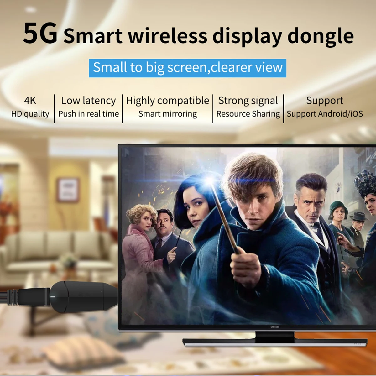 Двухдиапазонный 2,4 ГГц 5,8 ГГц 4K HD WiFi Дисплей программный ключ HDMI Miracast Airplay DLNA tv Stick беспроводной 1080P HDMI приемник для ТВ-тюнера