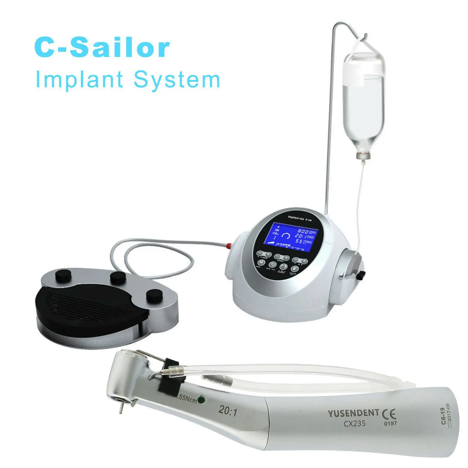 

COXO C-Sailor Dental Implant System Surgical Brushless Motor +Contra-Angle 20:1