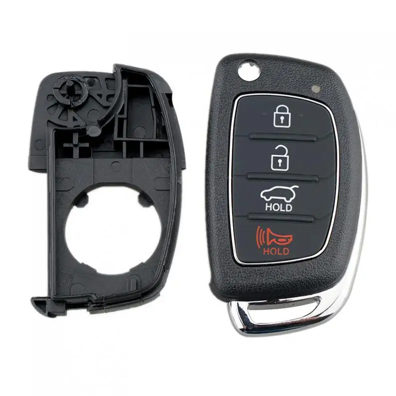 433MHZ 4 BUTTONS CAR REMOTE KEY FOB WITH ID60 CHIP FIT FOR 2014 - 2017 HYUNDAI SONATA