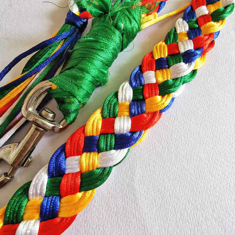 Tibet Hada Weaven поводок для мастифа Zang'ao ручной завязанный 5 цветов поводок для собаки L037-2 - Цвет: B.