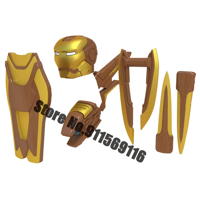 Superhero Iron Man Building Blocks Bricks Pepper Ultron Tony Stark Mark War Machine Action Figures Kids Toys Christmas Gifts H-WM737