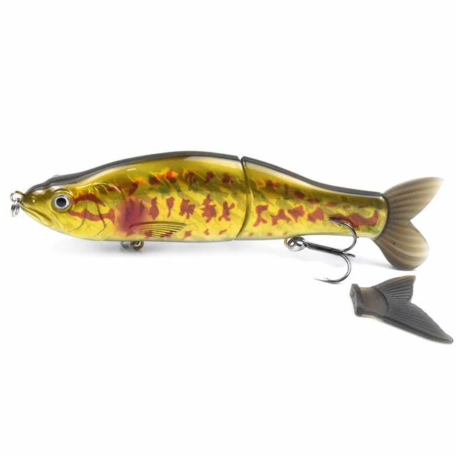165MM 56G Hard Jointed Glide Bait Fishing Lures Floating 3D Eyes Sharp Hooks Slide Swimbait For Piceus Bass Herring Soft Tail CC19-04