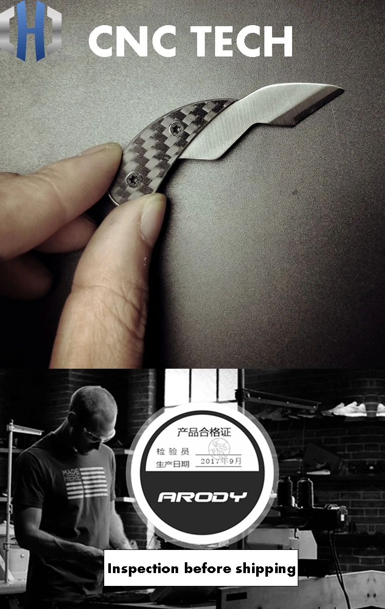 Портативный Сверхлегкий нож из углеродного волокна для безопасности