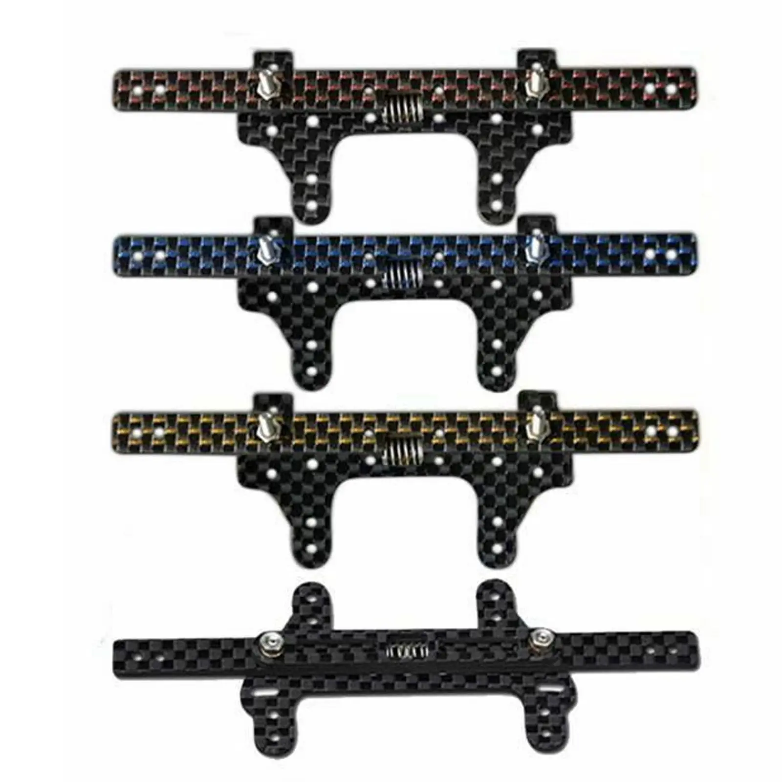 

Suspension Modify Parts For Tamiya Mini 4WD Rc Car Model 95007/95008 Front Rear Carbon Fiber Plate With Spring rc car parts