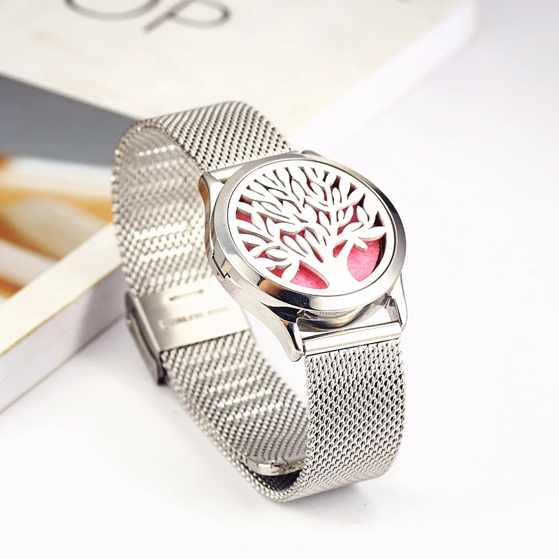 AS- New Style Leather Aromatherapy Bracelet Wristband (67)