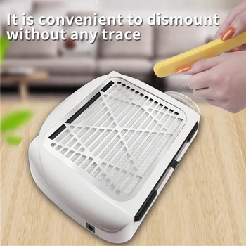 

80W Desktop Nail Dust Collector Tools Salon Equipment With Filter Vacuum Cleaner Suction Fan Art Home Large Size Strong Power