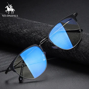 

NO.ONEPAUL Brand designer blue light blocking UV400 glasses women classic casual blue light glasses for women half frame glasses