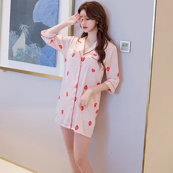 

Pajamas Ms Summer Big Yards Sexy Nightgown Household To Take Princess Wind In Summer Pajama Set Women Ropa De Mujer