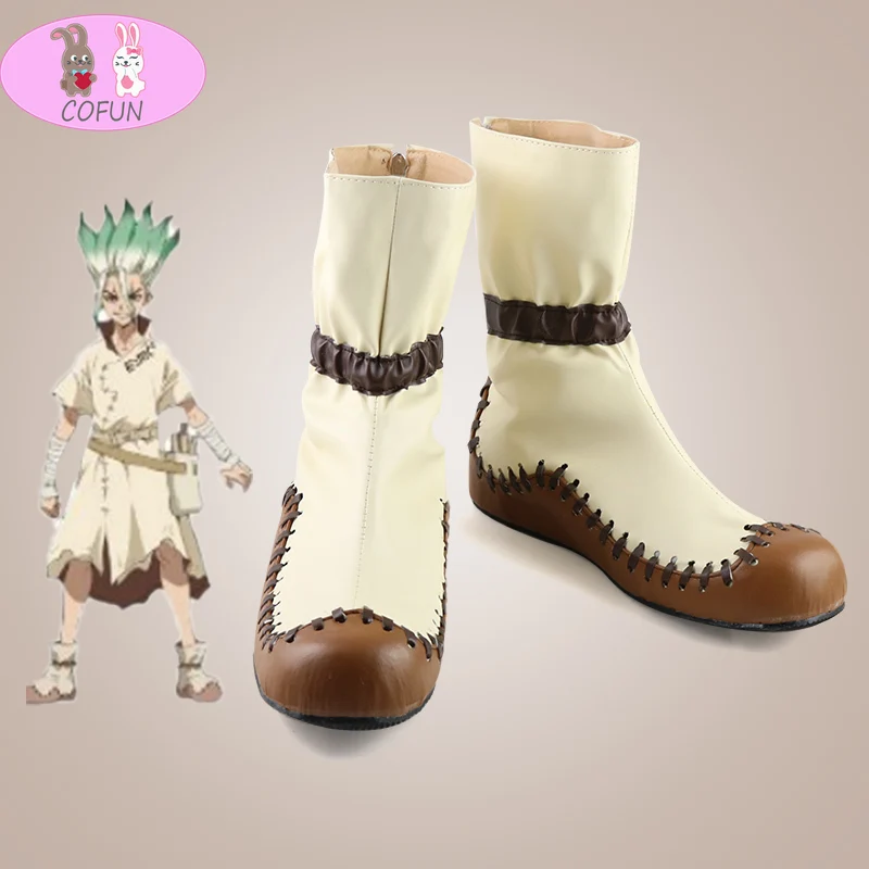 

COFUN аниме Dr.STONE Косплей Ботинки костюм Хэллоуин обувь