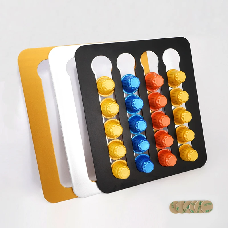 24Pcs Nespresso Coffee Capsule Holder Stand Rotary Pod Tower Rack Rotatable Storage Shelves | Дом и сад