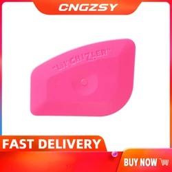 Grattoir à neige en vinyle pour voiture, Mini raclette rose Portable, outils de nettoyage de la maison, applicateur d'emballage Automobile A25 