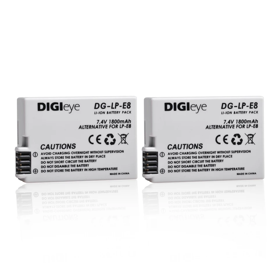 Batteria Compatibile Canon LP-E8 1150 MAh Per EOS 550D 600D 650D 700D T2i T3i T4i T5i