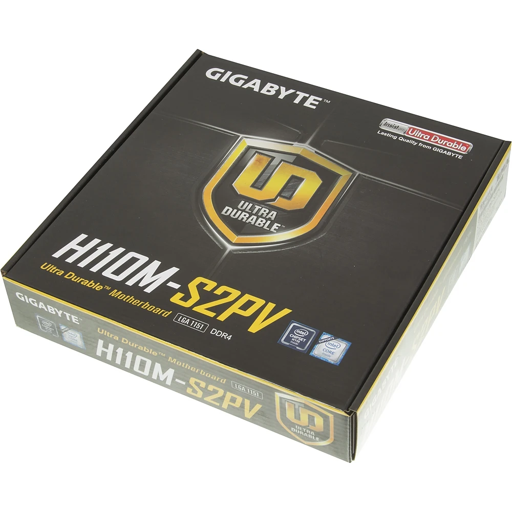 Материнская плата Gigabyte GA-H110M-S2PV Soc-1151 Intel H110 2xDDR4 mATX AC`97 8ch(7.1) GbLAN+VGA+DV