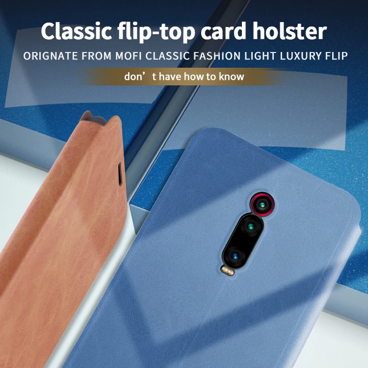 Бренд MOFi кожаный чехол для спортивной камеры Xiao mi Red mi K20 Pro роскошный флип-чехол для телефона для Xiaomi Redmi mi K20 слот для карт чехол