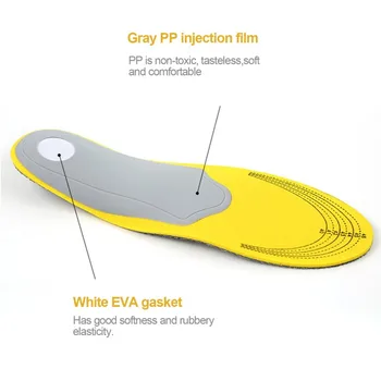 

Hot Sports Shoes Insoles Orthotic Flat Foot Arch Support Cushion Breathable Shockproof Men Women Outdoor Activities Insoles!