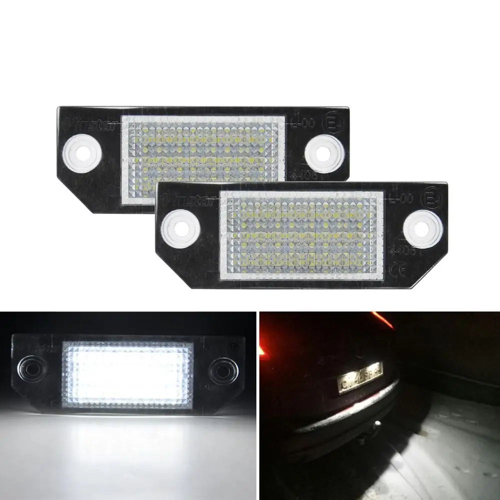 

2pcs Car LED License Plate Lamp Light for Ford Focus C-MAX I 2003~2019 ,Ford Focus MK2 2003-2008