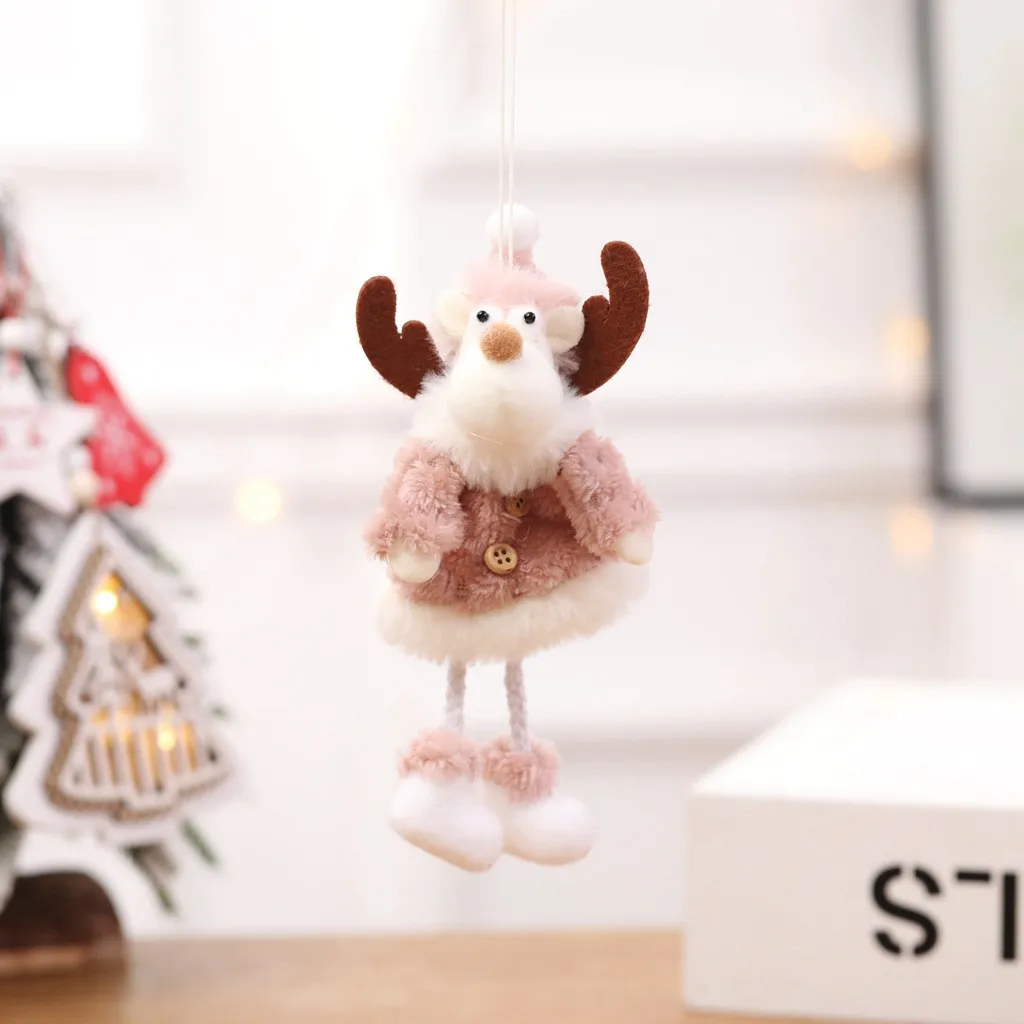 Новинка года, рождественские кулоны-куклы в виде ангела, рождественская елка, подвесное украшение Noel Deco, Рождественский Декор для дома, Navidad, подарок для детей - Цвет: N