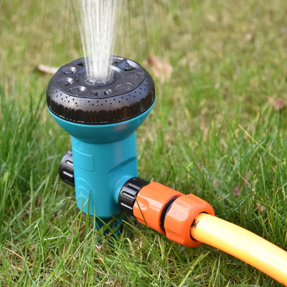 9 Functions Garden Yard Lawn Sprayer with Stand Garden Irrigation Садовый Инвентарь High-impact Nozzle Ground Plug-in Sprinkler