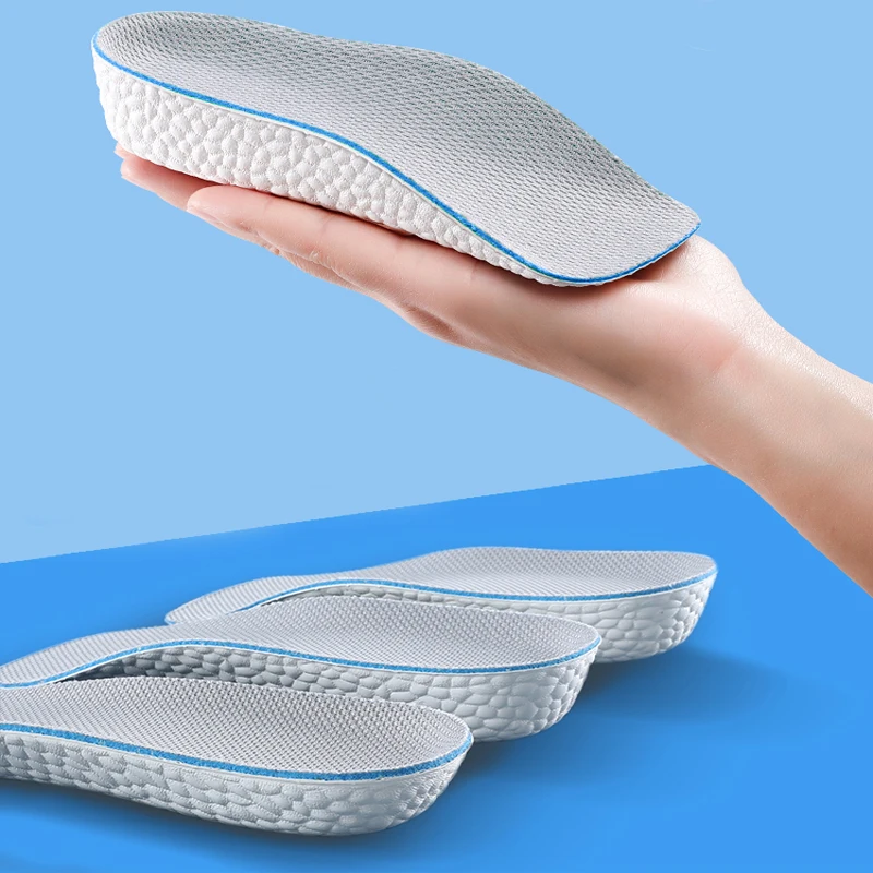 Orthopedic Insoles Shoe Inserts Height Increase Insoles for Men Women 1.5/2.5/3.5Cm Up Invisiable Arch Support Orthopedic Insoles Shock Absorption EVA Material