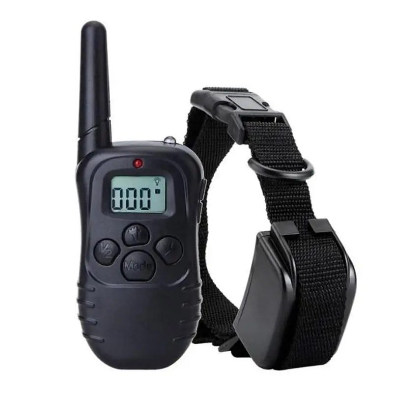 Электрический ошейник для дрессировки собак, lcd 300 м, пульт дистанционного управления, вибрационный тренажер, электронный ошейник для всех размеров, для собак, домашних животных, питание от аккумулятора - Цвет: For 1 dog