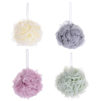 

Bath Sponge, Loofahs Exfoliating Mesh Ball Body Bath Pouf Shower Wash Luffa Clean Sponge 4 Packs