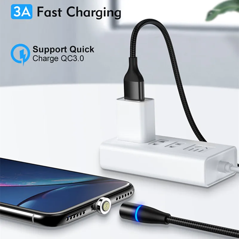 3A быстрое зарядное устройство для телефона Type C Магнитный Micro USB кабель Xiaomi Mi 9 Redmi 8
