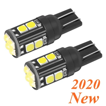

2Pcs New T10 W5W WY5W 168 921 501 2825 Super Bright LED Car Interior Reading Dome Lights Auto Parking Lamp Wedge Tail Side Bulbs