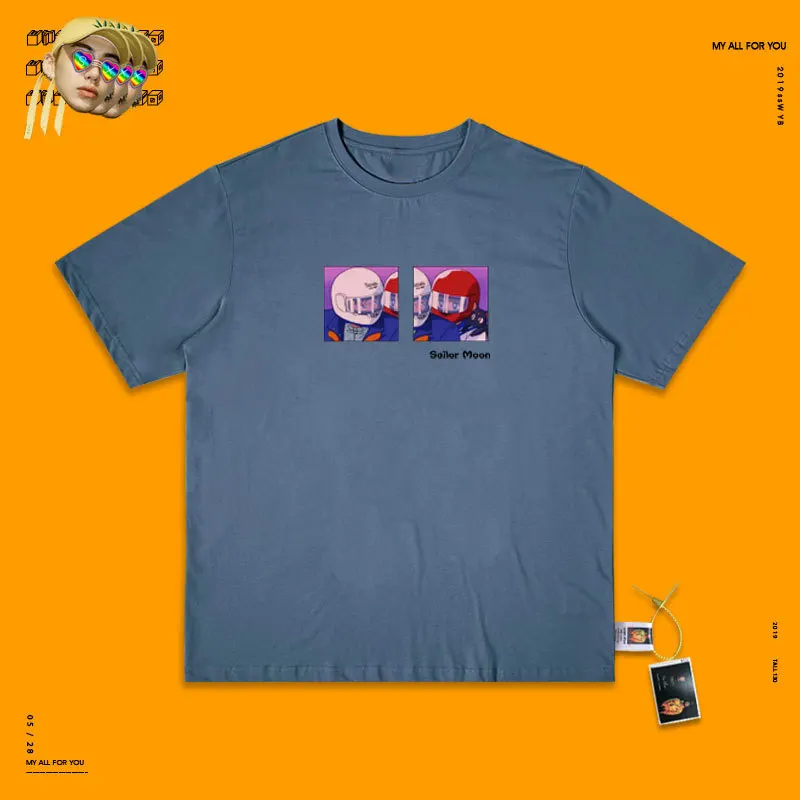 Cowboy blue Сказочная куртка футболка из чистого хлопка с короткими рукавами в западном стиле Красивая Оригинальная одежда с короткими рукавами для девочек - Цвет: Cowboy blue
