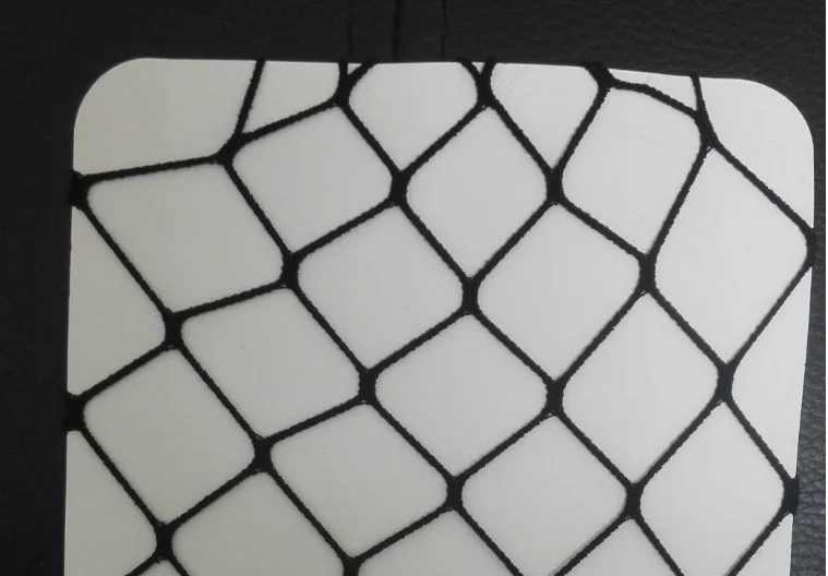 Леди Черный и белый цвета открытые ажурные чулки - Цвет: Large mesh