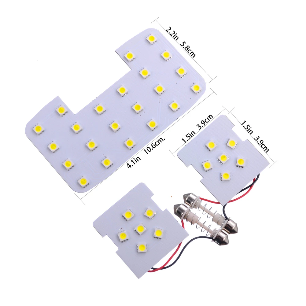 3 шт. 12 В 3,4 Вт Автомобильный светодиодный Лампы для Чтения Купол лампы Автоматическая сигнальная лампа для Kia Rio K2 Светодиодная лампа для освещения салона автомобиля лампы