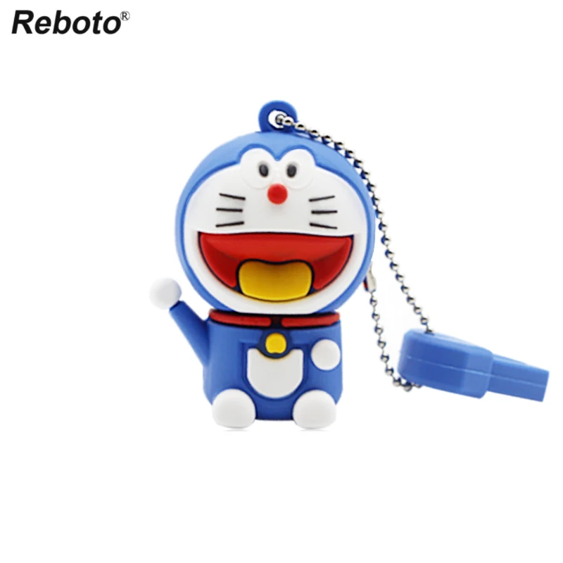 Флэш-накопитель USB в виде героя мультфильма Забавный улыбка Doraemon флеш-накопитель 64 ГБ 32 ГБ оперативной памяти, 16 Гб встроенной памяти, 8GB брелок флеш-накопитель фигурка из аниме «Astroboy(U диск для ПК