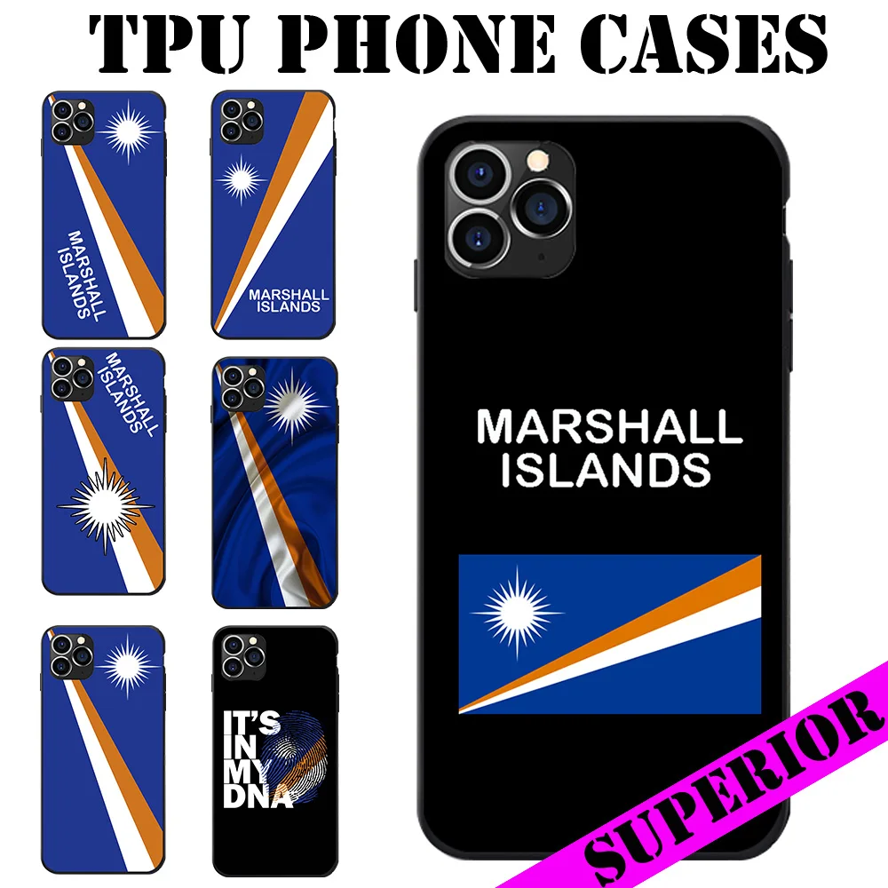 For XIAOMI 5 6 8 9 MAX MIX NOTE LITE PRO CC SE Marshall Islands National Flag Coat Of Arms Map Theme Soft TPU Phone Cases | Мобильные
