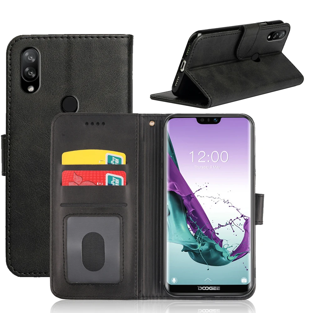 Классический Кожаный чехол-книжка MKS для телефона Doogee N10 чехол-кошелек с