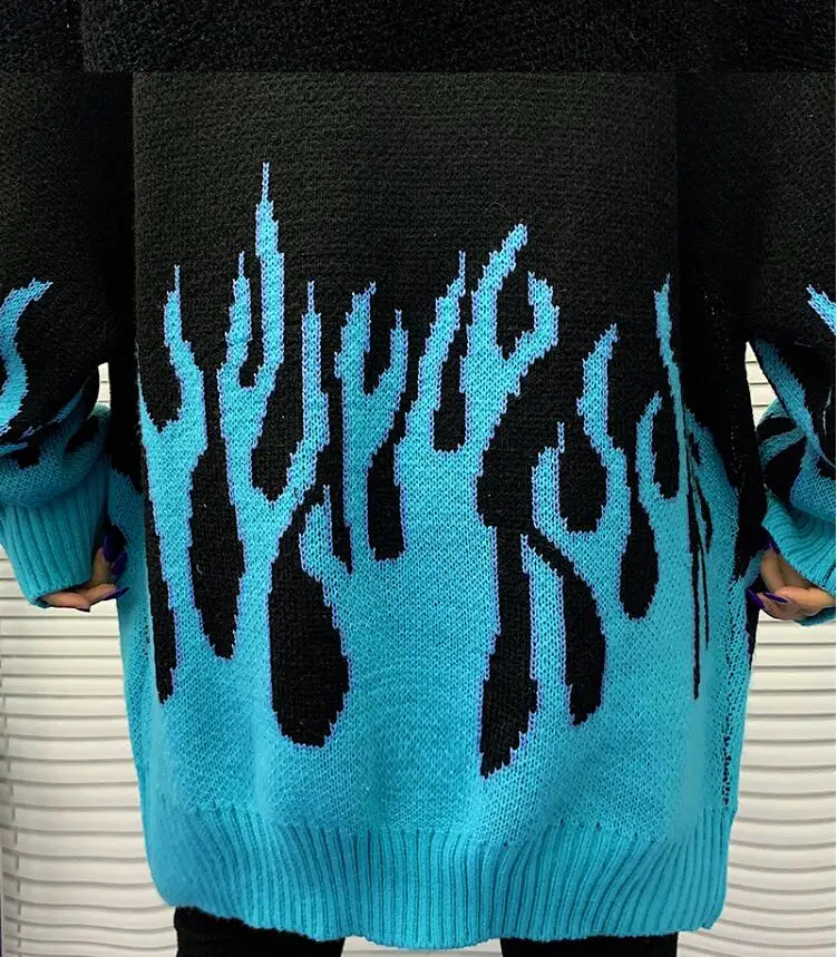 Корейский стиль Харадзюку вышитые бабочки вязаный Свободный пуловер свитер для мужчин и женщин