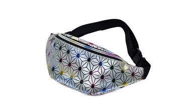 

2019 Holographic Women Fanny Pack Belt Bag Shiny Neon Laser Hologram Waist Bags Travel Shoulder Bag Party Rave Hip Bum Bag