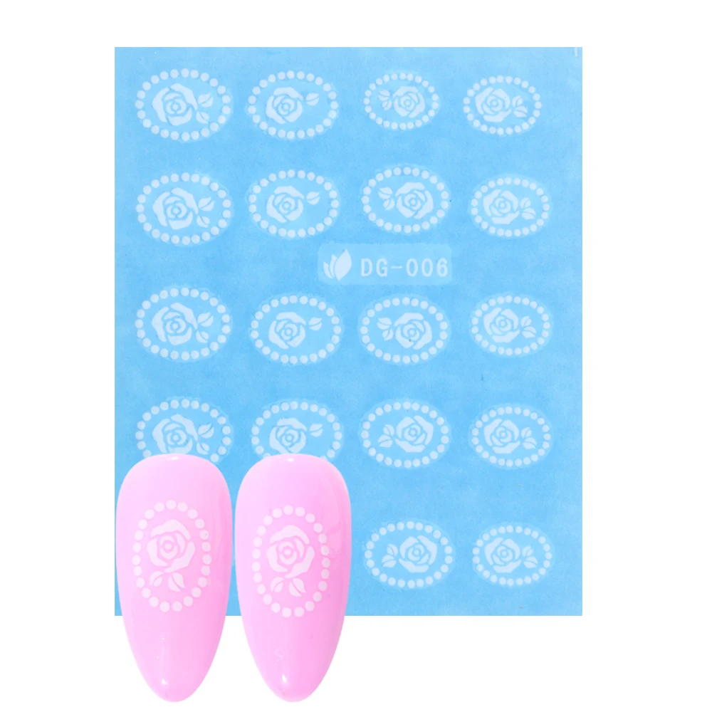 DG-006 3D Stickers for Nails Gold Zipper Nail Art Decoration Spider Water Transfer Decals for Nail Polish Stickers Chain Manicure CH155 - Цвет: DG-006