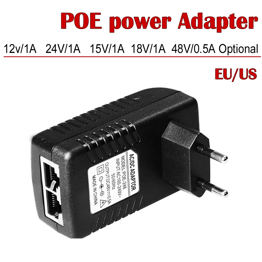 24V 1A Poe Injector Desktop Power Adapter Power Supply 100Mbps Fast  Ethernet - China Power Supply, Poe Adapter