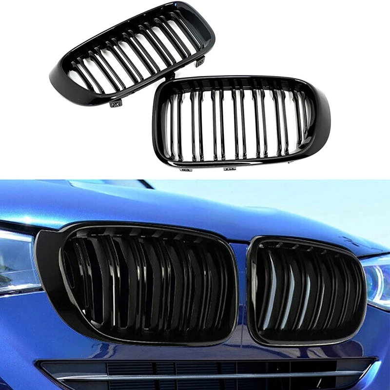 Rejillas Delanteras Negras Para BMW E92/E93 (2007-2010) - Estilo Riñón
