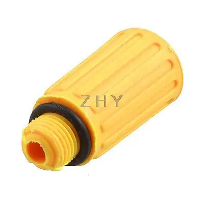 

10mm Male Thread Dia Plastic Air Compressor Fitting Oil Plug Orange