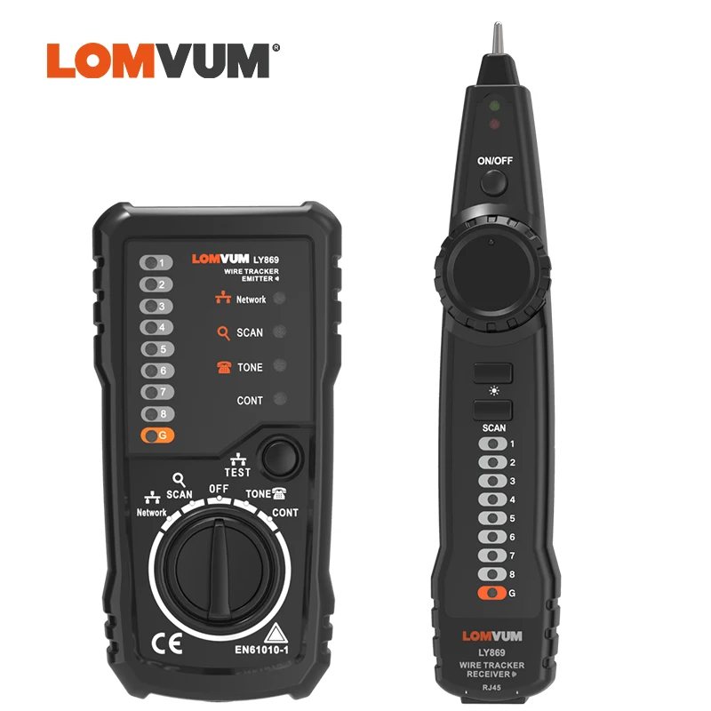 Проводной трекер LOMVUM RJ45 RJ11 детектор кабеля устройство для обнаружения линии Ethernet